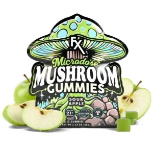CBDfx | Sour Apple Microdose Mushroom Gummies | 15ct