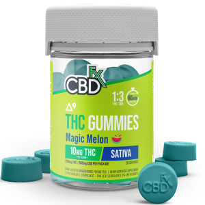 CBDfx | Delta-9 THC Gummies Magic Melon | 10mg THC + 30mg CBD - 20ct