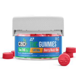 CBDfx | Delta-9 THC Gummies Berry Buzz | 5mg THC + 25mg CBD - 40ct