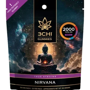 3CHI | True Strains High Potency Gummies Nirvana | 2000mg - 20ct