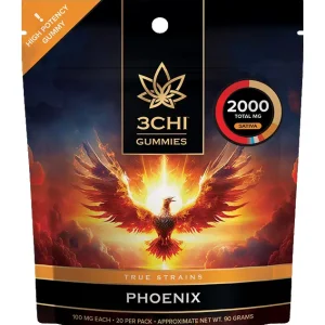 3CHI | True Strains High Potency Gummies Phoenix | 2000mg - 20ct