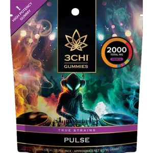 3CHI | True Strains High Potency Gummies Pulse | 2000mg - 20ct