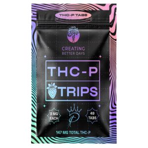 Creating Better Days | THCP Trips – Strawberry | 3mg Tabs – 49ct
