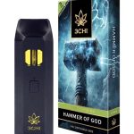 3CHI | True Strains Hammer of God THC Vape | Hybrid – 3g Disposable Vape
