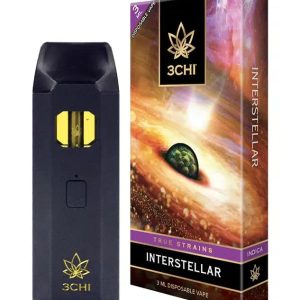 3CHI | True Strains Interstellar THC Vape | Indica - 3g Disposable Vape