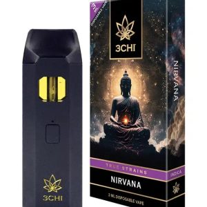 3CHI | True Strains Nirvana THC Vape | Indica - 3g Disposable Vape