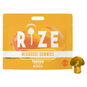 Rize | Mango Mushroom Gummies | Megadose 7500mg – 15ct