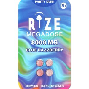 Rize | Blue Razz Party Tabs | 8000mg – 4pc