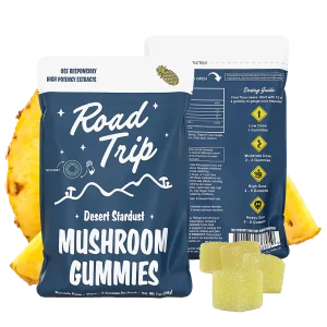 Road Trip | Pineapple Mushroom Gummies | Desert Stardust – High Potency Extract – 8ct