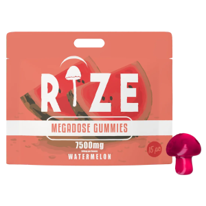 Rize | Watermelon Mushroom Gummies | Megadose 7500mg – 15ct