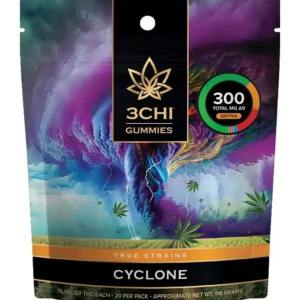 3CHI | True Strains High Potency Gummies Cyclone  - 20ct