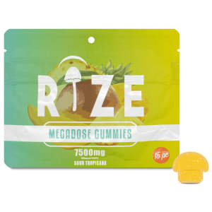 Rize | Sour Tropicana Mushroom Gummies | Megadose 7500mg – 15ct