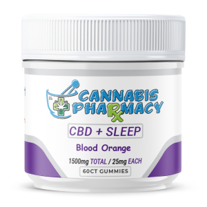 Cannabis Pharmacy CBD Sleep Gummies | 10mg CBD + 10mg CBN + 5mg Melatonin Gummies for Sleep - 60ct