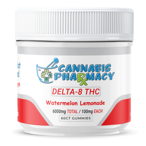 Cannabis Pharmacy Delta-8 THC Gummies | 100mg - Watermelon Lemonade - 60ct