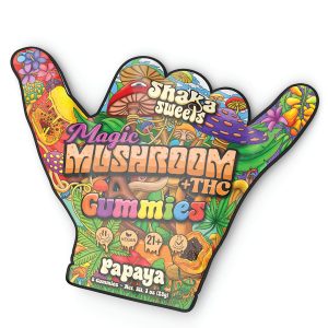 Shaka Sweets | Magic Mushroom + THC Gummies | Papaya - 8ct