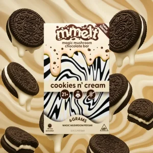 Mmelts | Cookies & Cream Mushroom Chocolate Bar | 6G